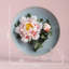 Ceramic Peony Wall Plate - Elegant Home & Office Decoration-116155075