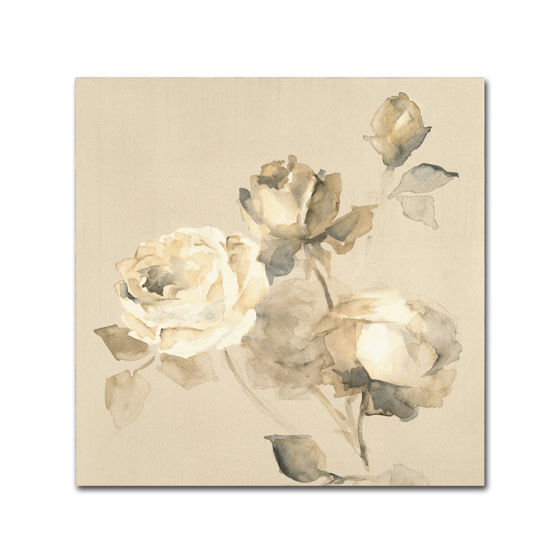 « rose fleurers crop », reproduction sur toile tendue, H 35 po x l 35 po