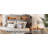 Bed Frame Wood Platform Bed Frame With Storage LED Light Headboard And 2 USB , Noise Free,No Box Spring Needed And Easy Assembly Tool,Large Under Bed Storage-691320104-691320116