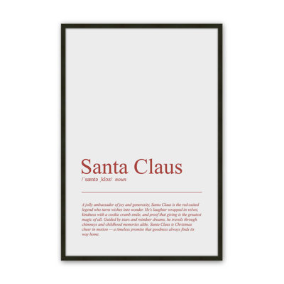 «Simply Santa», reproduction d'art