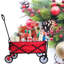 Chariot de plage pliant Wagon Garden (rouge)-117353902-117353901