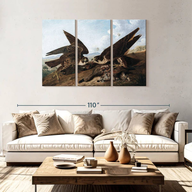 Brampt Peregrine Falcons, 48" H x 74" W
