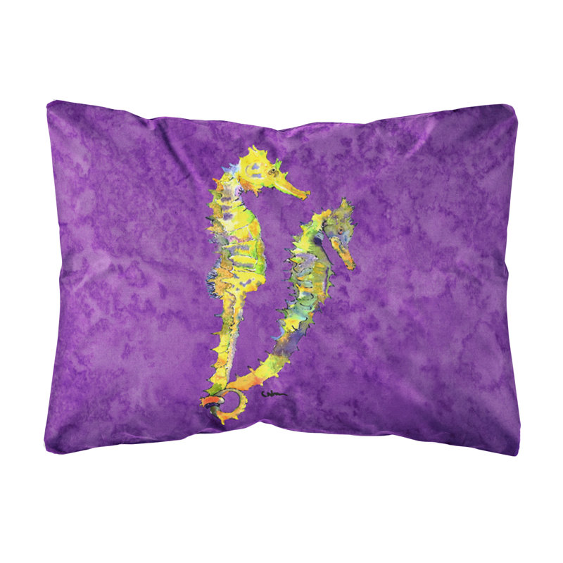 Coussin décoratif intérieur/extérieur hippocampe
