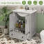 Armoire de salle de bain moderne autoportante 24 po avec lavabo en céramique 24 po-126123535