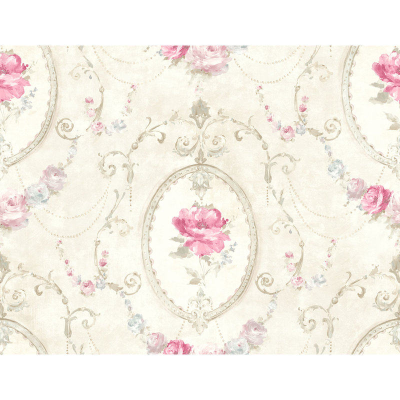 Médaillon, Crème / rose