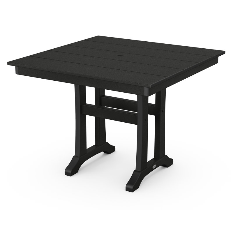 Farmhouse Trestle Dining Table, Black