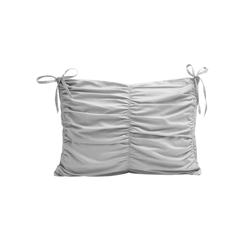 Ensemble d'édredon , Édredon pour lit simple TG + 1 taie décorative, gris
