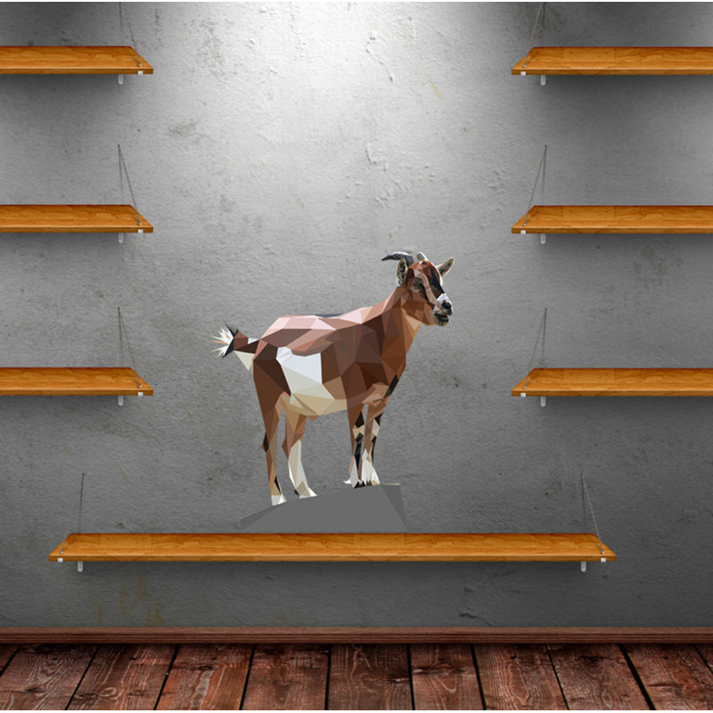 Animals Wall Decal, 22" H x 22" W