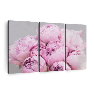 " Peonies I " 3 - Pieces