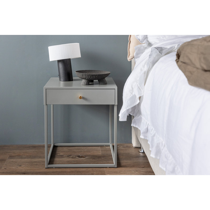 Damira End Table, Grey
