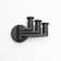 Kubic Pivoting Triple Robe Hook