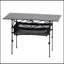 Table de camping pliante portative avec hauteur réglable et cadre en aluminium léger pour pique-nique en plein air