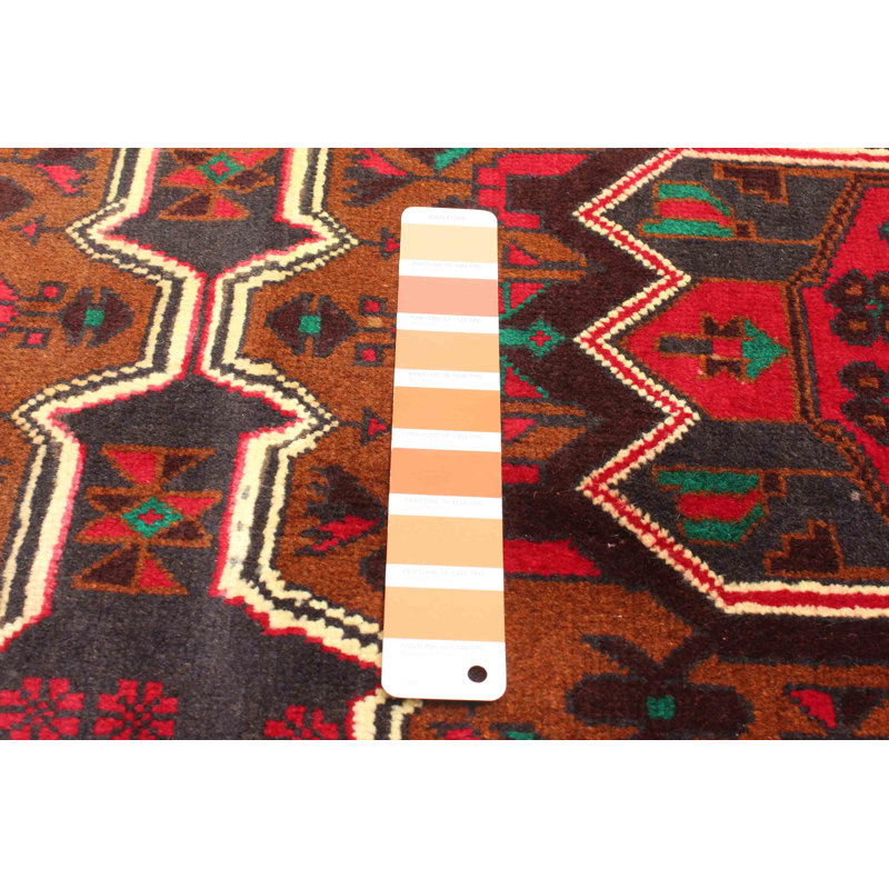 Tapis brun Teimani 2 pi 10 po x 4 pi 9 po