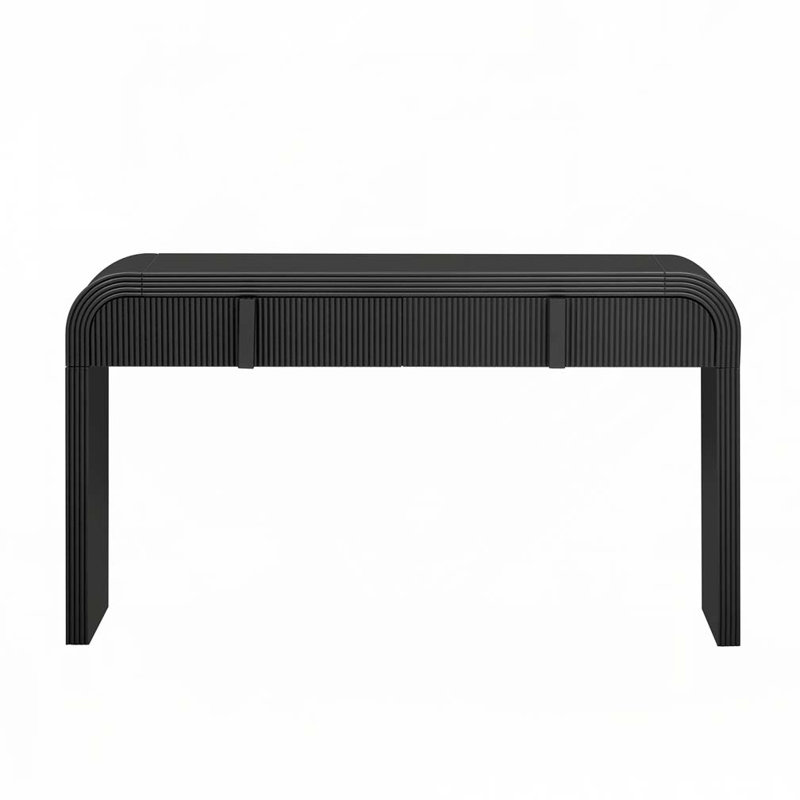 Console de rangement en bois, Noir