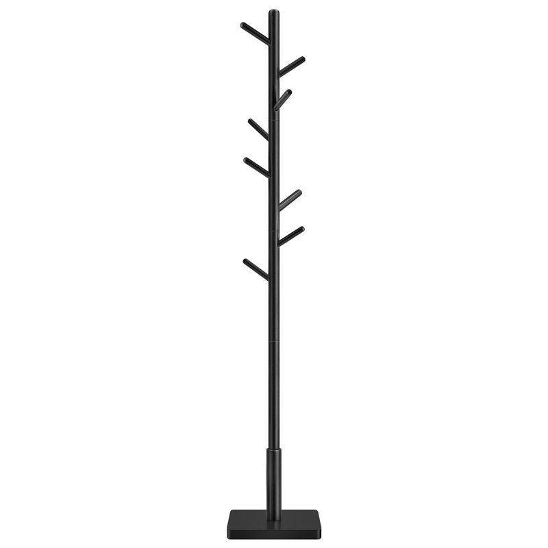 Blanding Freestanding 8 - Hook Coat Rack, Black