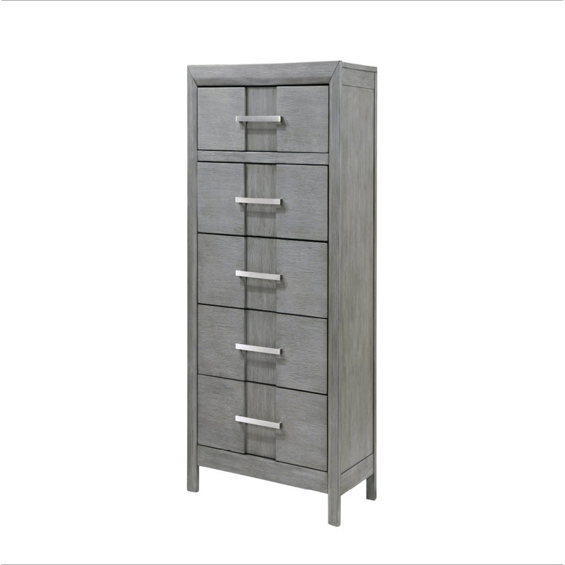 Commode 5 tiroirs Kenzo, Gris