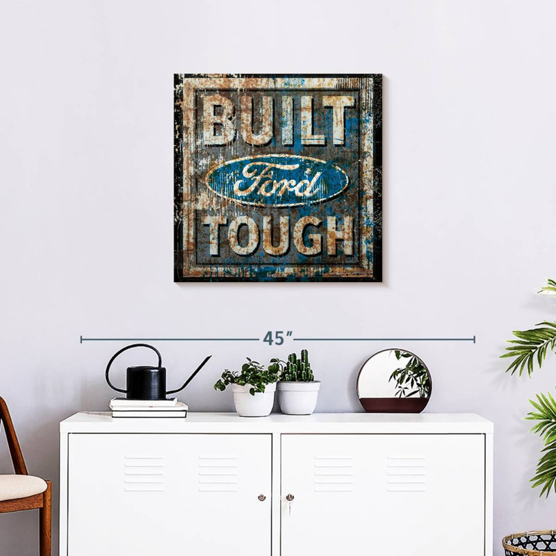 Plaque murale Kickelige Old Ford, H 24 po x l 24 po