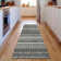 Premium Machine Washable Cerrito AMF589 Gray Runner Rug