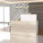 Rectangle Solid + Manufactured Wood Reception Desk with Filing Cabinet