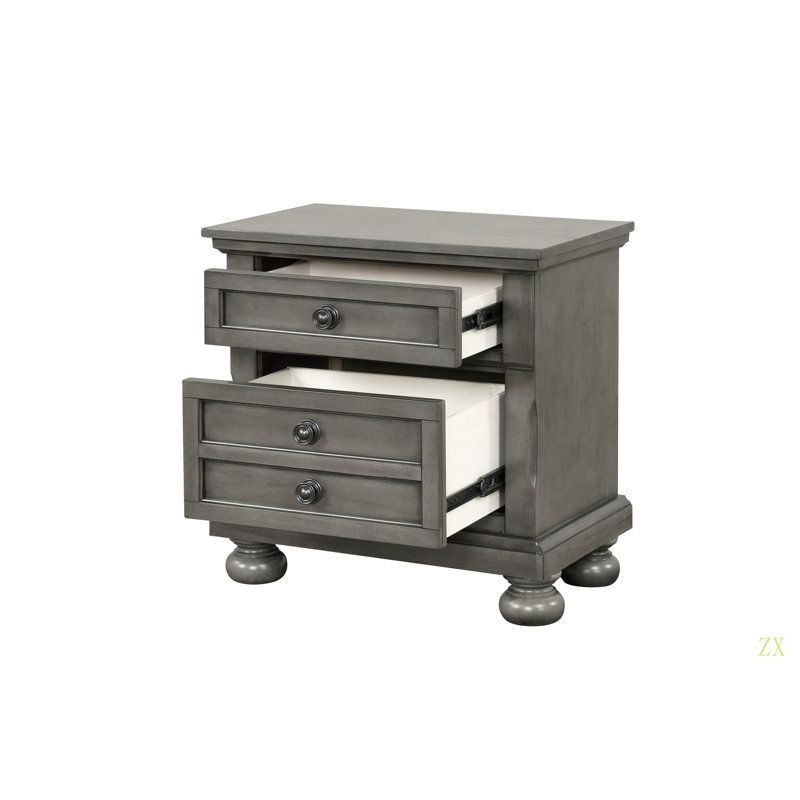Table de chevet Meade, Gris