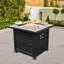 Table de foyer d'extérieur au propane en ardoise de 25 po x l 28 po H x 28 po