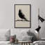 Oiseau gris, peinture à l'encre-102453603-102453605