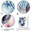 Bleu et rose, zèbre, savane, art mural zèbre-1147527886-1147527883