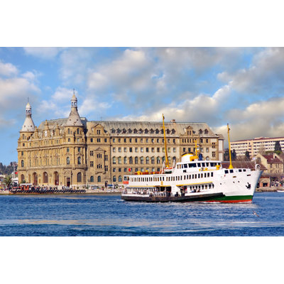 Haydarpasa Station Building by Iariturk - Wrapped Canvas Print