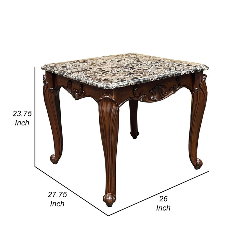 Table de bout rectangulaire Brianny