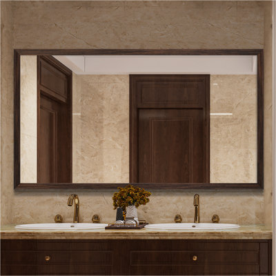 Miroir rectangulaire en bois