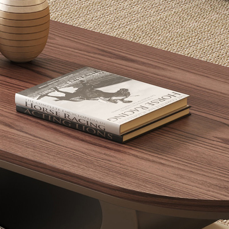 Table basse Simple Style, H 15,74 po x L 39,37 po x l 19,68 po, Noir / blanc