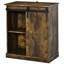 Armoire à vin industrielle avec porte de grange coulissante