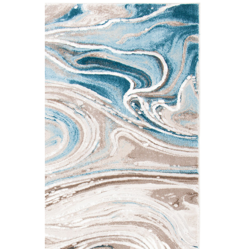 Misbah 500 Performance Abstract Rug, Rectangle 11' x 15'