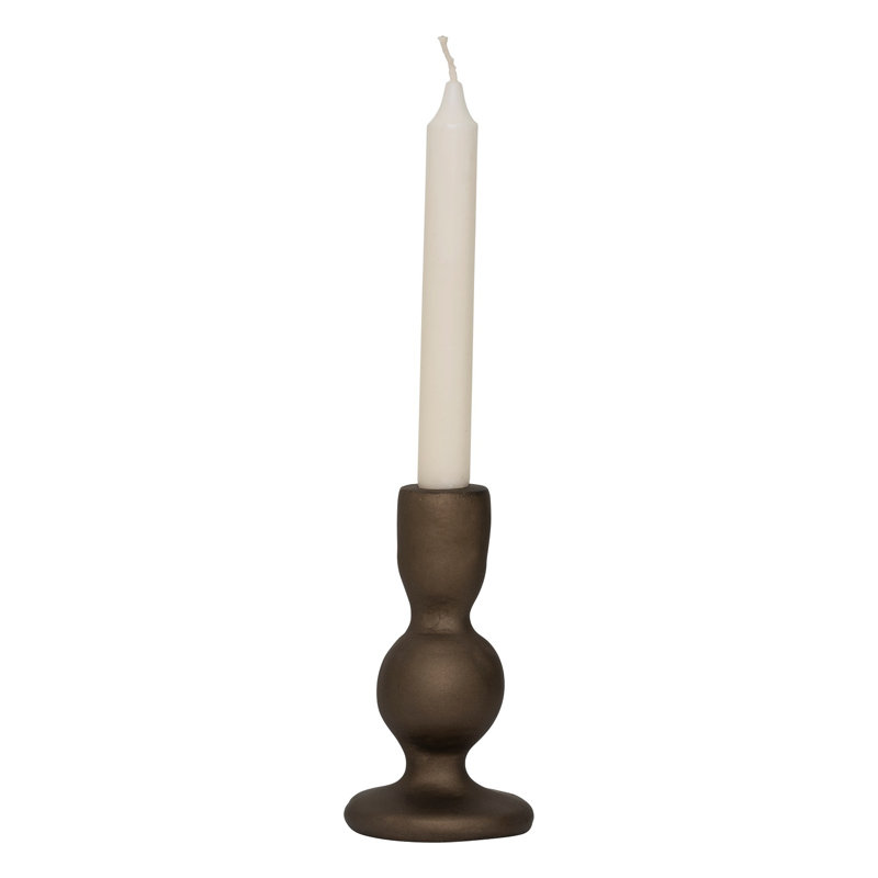 Bougeoir de table en verre H 6 po 