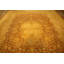 Tapis décoratif doré en laine nouée des années 1890