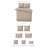 Elsie Linen Look Coverlet 8 Piece Designer Set-101217056-101217047