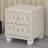 Elegant Button-Tufted Nightstand with Drawers, Crystal Handle, and Storage Design-129109689