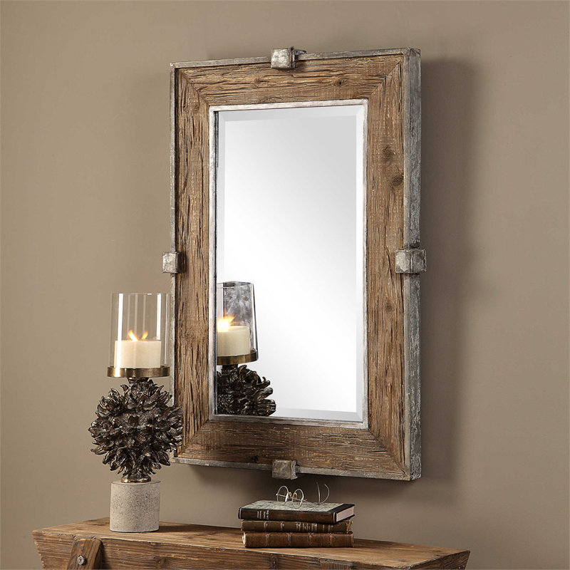 Caney Wood Rectangle Wall Mirror