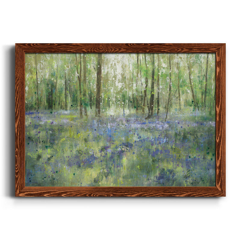 Lavender Hill - Reproduction d'art sur toile encadrée, H 31 po x l 44 po x P 1 po, Cadre en érable