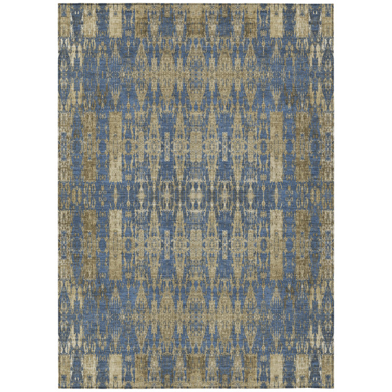 Tapis intérieur / extérieur marocain taupe et beige 9 'X 12'