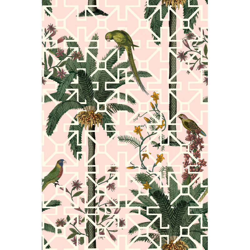 Treillis de jardin de palmiers yuki osada, Rose