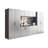 Series Garage Cabinet A (7), 128 In. W, 79 H, 20 D, With Special Metallic Gray Finish, Drawers And Doors' Feature, Water Heat Property, 2X Thicker Edge Banding, E0-Grade Material, Shelf Device