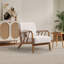 27.17" Wide Modern Upholstered Solid Wood Accent Chair With An Extra Pillow(Set of 7)-900265280