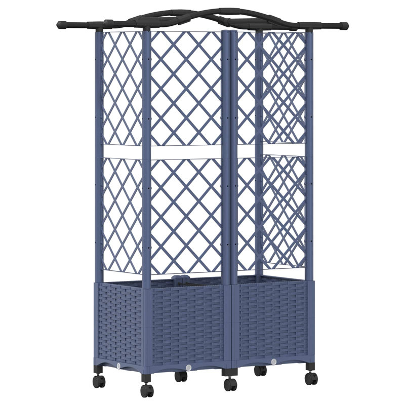 Raised Garden Bed, Blue, 144cm H x 122cm W x 40cm D