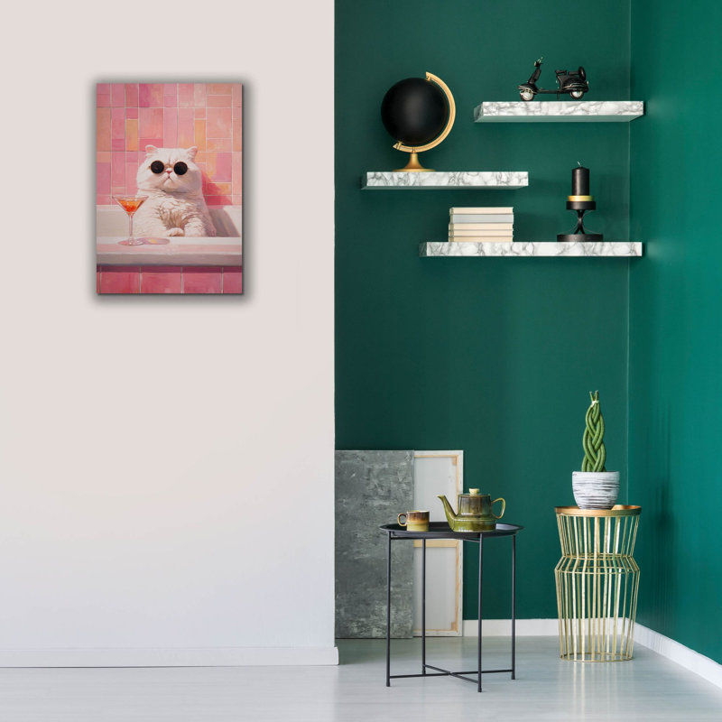  «Kitty Martiny Bath» par Ann Klee, art mural sur toile, 18 po x 26 po, H 26 po x l 18 po