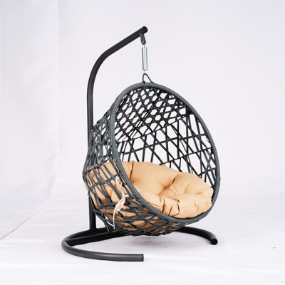 Yellow Cat Egg Chair Bed - Provide A Comfy Resting Place For Your Pet. Materials, Stable Construction, Spacious Interior Small Animals Create Furry Friend. Weaving, Frame, Washable Cushion