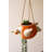  Hanging Coastal Ceramic Planters – 6.5" Tall Swimmer Style Set of 2