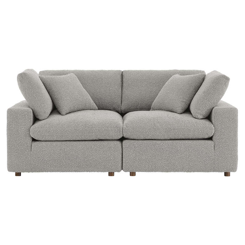 Causeuse Commix, Boucle gris clair