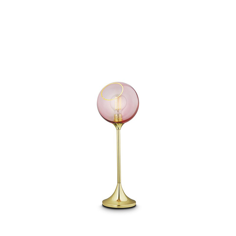 Lampe fantaisie en métal Ballroom, Or, Rose