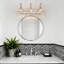 Luminaire de salle de bain 3 lumières chromé rétro avec abat-jour en verre fleuri sur miroir-1588077422-1588077423